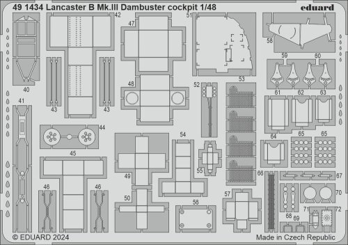 Go to product Eduard 491434 - 1:48 Lancaster B Mk.III Dambuster cockpit