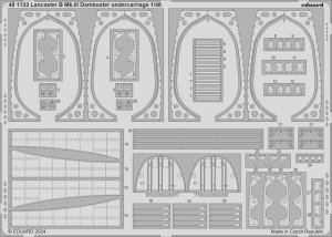 Eduard 481133 - 1:48 Lancaster B Mk.III Dambuster undercarriage
