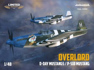 Eduard 11181 - 1:48 Overlord D-Day Mustangs - P-51B Dual Combo Limited Edition