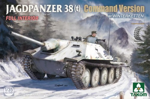 Go to product Takom 2181 - 1:35 Jagdpanzer 38(t) Command Version w/ Winterketten w/ Full Interior