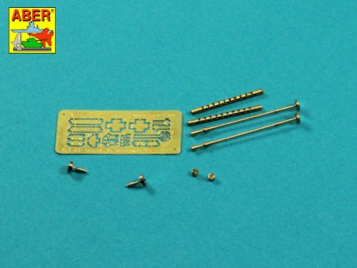 Go to product Aber 35L-162 - 1:35 2x .50 cal Browning ANM2 machine gun metal barrels with flash hider
