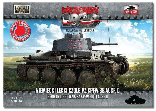 Go to product First To Fight 109 - September 1939 - 1:72 German Light Tank Pz.Kpfw 38 Ausf. D