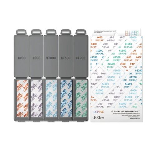 Go to product DSPIAE DSP-S01 - Set of self adhesive sandpaper sheets, grits: 400, 800, 1000, 1200 i 1500.