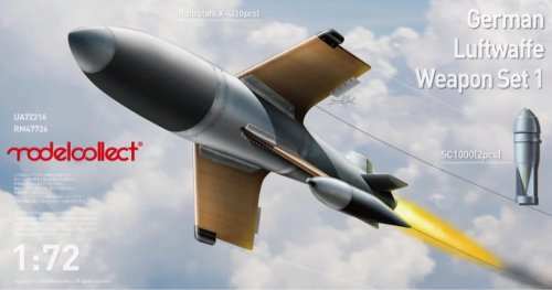 Go to product Modelcollect UA72216 - 1:72 German Luftwaffe Weapon Set 1