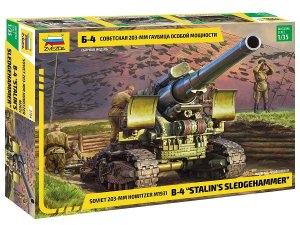 Zvezda 3704 - 1:35 Soviet 203 mm Howitzer M1931 B-4 WW II Stalin's Sledgehammer