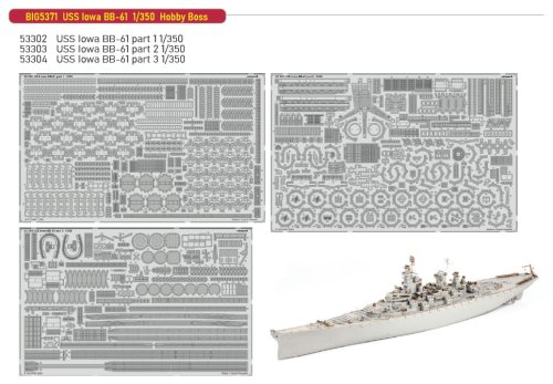 Go to product Eduard BIG5371 - 1:350 USS Iowa BB-61