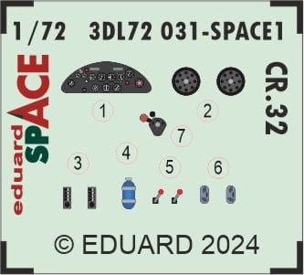 Go to product Eduard 3DL72031 - 1:72 CR.32 Space 3D Decals + PE