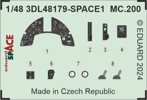 Go to product Eduard 3DL48179 - 1:48 MC.200 Space 3D Decals + PE