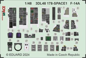 Eduard 3DL48178 - 1:48 F-14A Space 3D Decals + PE