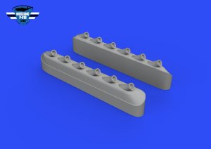Eduard 648993 - 1:48 P-51B/C exhaust stacks w/fairing