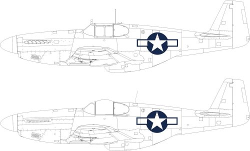Go to product Eduard EX1038 - 1:48 P-51B/C US national insignia