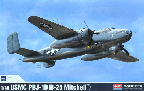 Go to product Academy 12334 - 1:48 USMC PBJ-1D B-25 Mitchell
