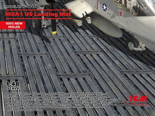 Go to product ICM 48410 - 1:48 M8A1 US Landing Mat