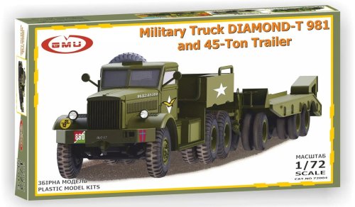 Go to product GMU 72004 - 1:72 Diamond T 981 and 45-Ton Trailer