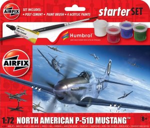Airfix 55013 - 1:72 North American P-51D Mustang model set