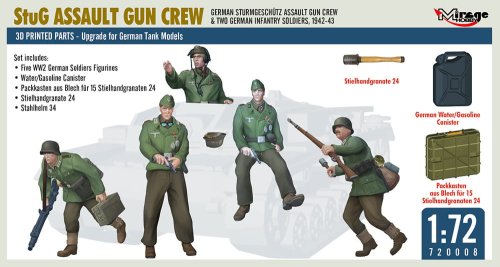 Go to product Mirage 720008 - 1:72 StuG Assault Gun Crew