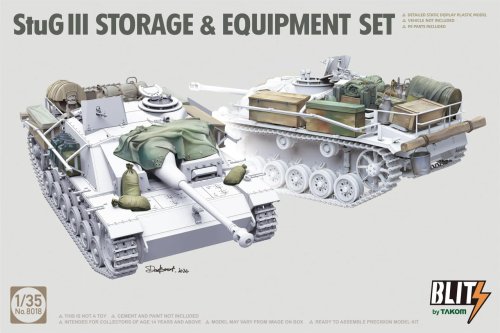 Go to product Takom 8018 - 1:35 StuG III Storage & Equipment Set