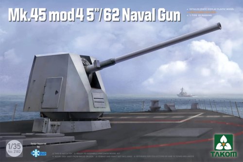 Go to product Takom 2182 - 1:35 Mk.45 mod 4 5"/62 Naval Gun