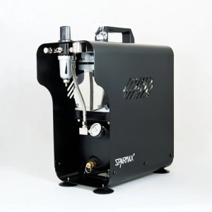Sparmax TC-620X - Two-cylinder mini modeling compressor with air tank and two 3m airbrush hoses