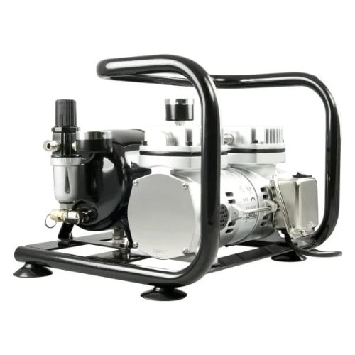 Go to product Sparmax AC-500 - Two-cylinder modeling compressor with air tank and two 3m airbrush hoses