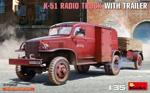 Go to product Miniart 37062 - 1:35 K-51 Radio Truck With Trailer