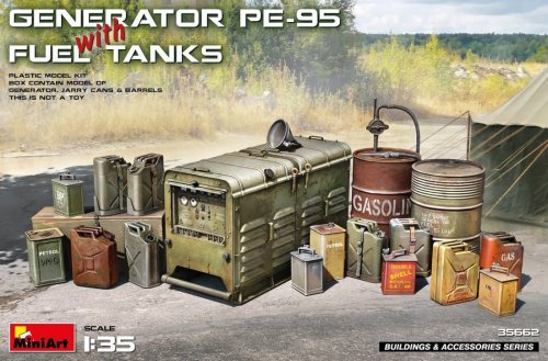 Go to product Miniart 35662 - 1:35 Generator PE-95 with Fuel Tanks