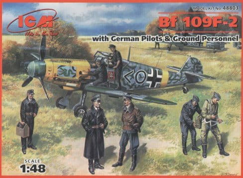 Go to product ICM 48803 - 1:48 Bf 109 F-2 with German Pilots and Ground Personnel