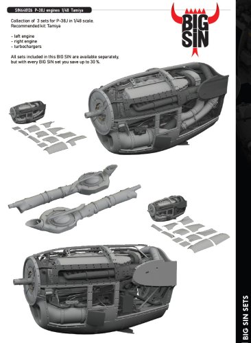 Go to product Eduard SIN648126 - 1:48 P-38J engines