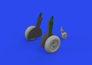Eduard 648998 - 1:48 Bf 108 wheels spoked