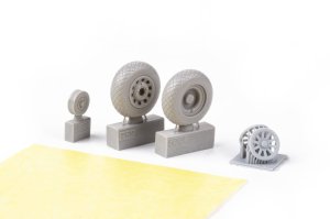 Eduard 648990 - 1:48 P-51B/C wheels diamond tread 2