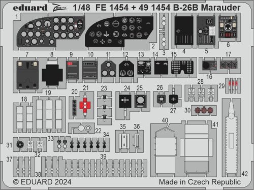 Go to product Eduard FE1454 - 1:48 B-26B Marauder