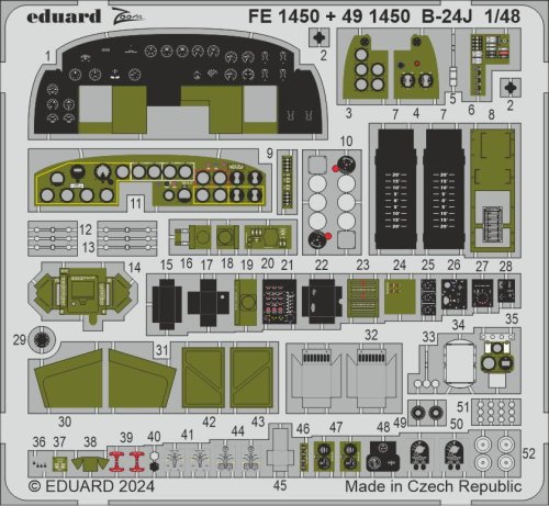 Go to product Eduard FE1450 - 1:48 B-24J