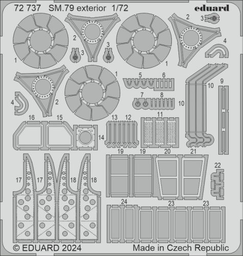Go to product Eduard 72737 - 1:72 SM.79 exterior