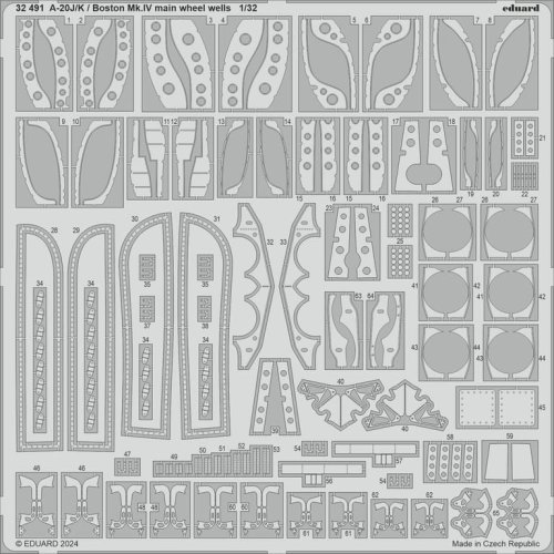 Go to product Eduard 32491 - 1:32 A-20J/K / Boston Mk.IV main wheel well