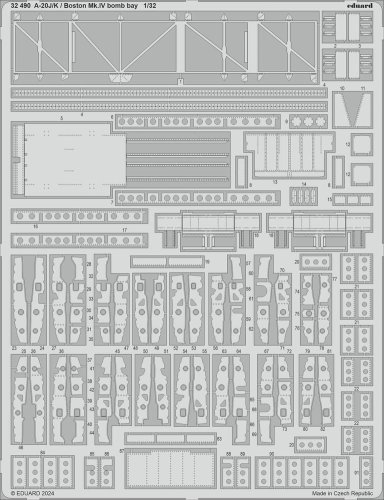 Go to product Eduard 32490 - 1:32 A-20J/K / Boston Mk.IV bomb bay