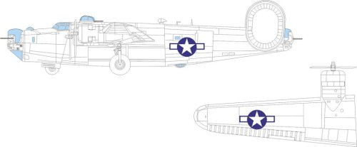 Go to product Eduard EX1043 - 1:48 B-24J US national insignia