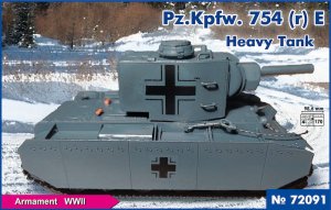 PST 72091 - 1:72 Pz.Kpfw.754 (r) E Heavy Tank