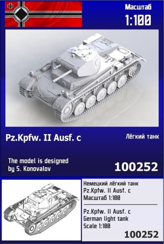 Go to product Zebrano Z100-252 - 1:100 Pz.Kpfw. II Ausf.C