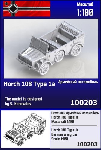 Go to product Zebrano Z100-203 - 1:100 Horch 108 Type 1a
