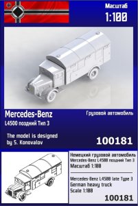 Zebrano Z100-181 - 1:100 Mercedes-Benz L4500 Late Type 3