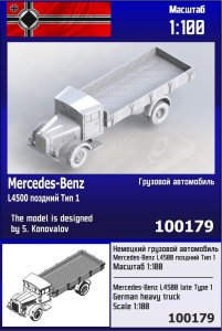 Zebrano Z100-179 - 1:100 Mercedes-Benz L4500 Late Type 1
