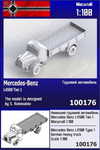 Zebrano Z100-176 - 1:100 Mercedes-Benz L4500 Type 1 Truck