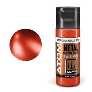 Ammo Mig 20174 - Atom Metallic Red 20 ml