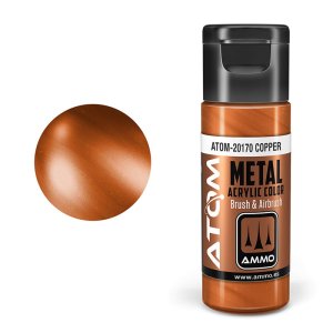 Ammo Mig 20170 - Atom Metallic Copper 20 ml