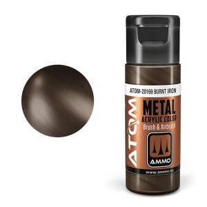 Ammo Mig 20169 - Atom Metallic Burnt Iron 20 ml