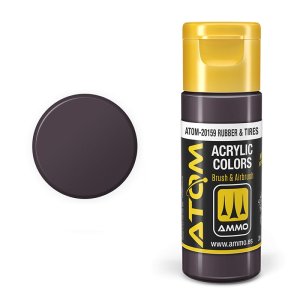 Ammo Mig 20159 - Atom Rubber & Tires 20 ml