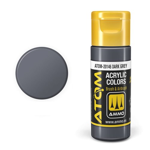 Go to product Ammo Mig 20146 - Atom Dark Grey 20 ml