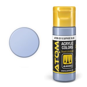 Ammo Mig 20118 - Atom Sapphire Blue 20 ml