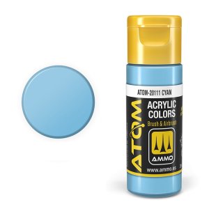 Ammo Mig 20111 - Atom Cyan 20 ml