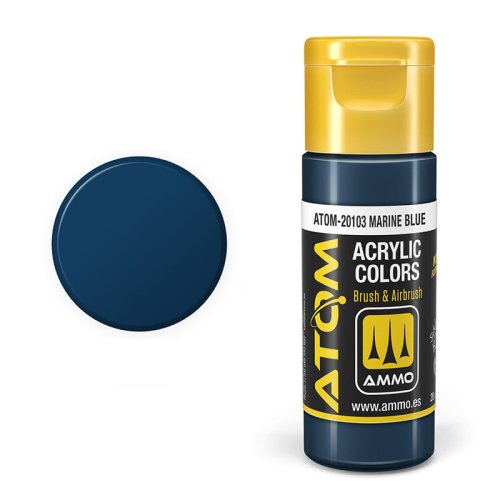 Go to product Ammo Mig 20103 - Atom Marine Blue 20 ml